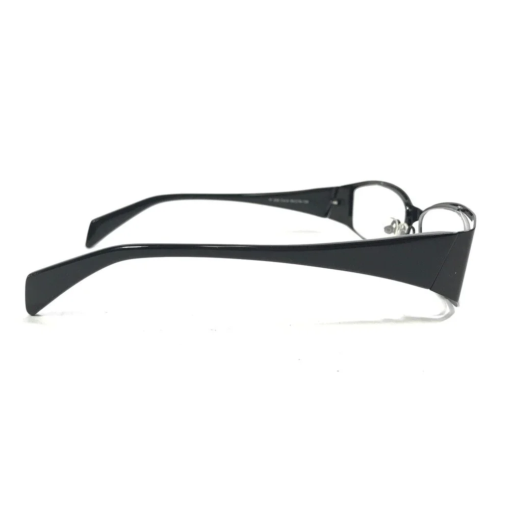 Iyoko-Inyake Eyeglasses Frames IY258 Col.6 Black Rectangular Half Rim 56-16-138